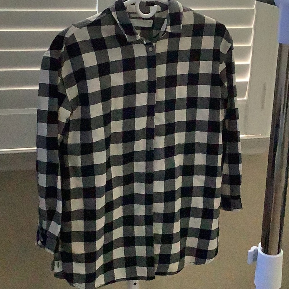 Zara Girl Plaid Print shirt
